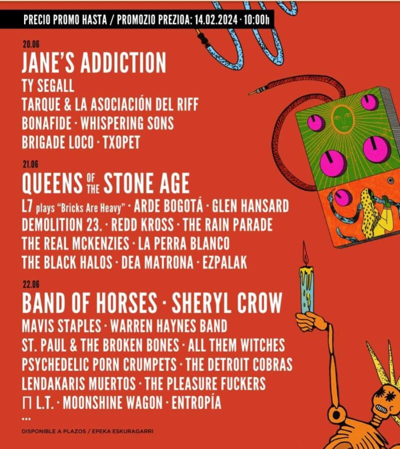 Nuevas confirmaciones para el cartel del Azkena Rock Festival 2024 ...